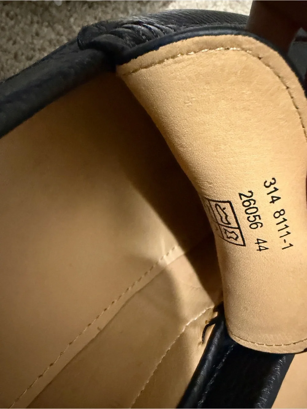 Balmain Black Leather Men’s Slip-On Loafers with Gold 'B' Accent